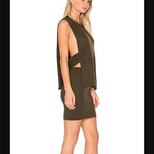 Open Side sweater and skirt set